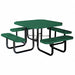 E5616 Picnic Table 80 W x80 D Green