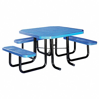 Picnic Table 80 W x62-1/2 D Blue