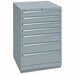 Mod Drwr Cab 41-1/2 H 7 Drwr Light Gray