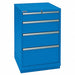 Mod Drwr Cab 41-1/2 H 4 Drwr Bright Blue