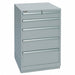 Mod Drwr Cab 41-1/2 H 5 Drwr Light Gray