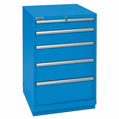 Mod Drwr Cab 41-1/2 H 5 Drwr Bright Blue