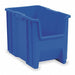 F8813 Stacking Bin Blue Plastic 12 1/2 in