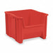 F8826 Stacking Bin Red Plastic 12 1/2 in