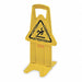 Floor Sign Yellow Polypropylene 25 in H