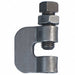 C Clamp w/Locknut 3/8 Rod Size Steel