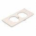 Duplex Receptacle Cover Ivory