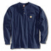 K7958 Long Sleeve Henley Navy 2XL