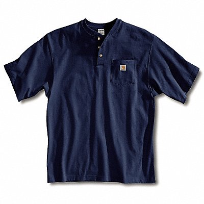 K7959 Short Sleeve Henley Navy 2XL