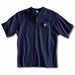 K7959 Short Sleeve Henley Navy 3XL