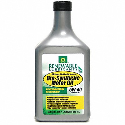 Engine Oil 5W-40 Bio-Synthetic 1qt