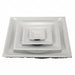 Diffuser Sq Ceiling 3Cone w/Insul 6-12 