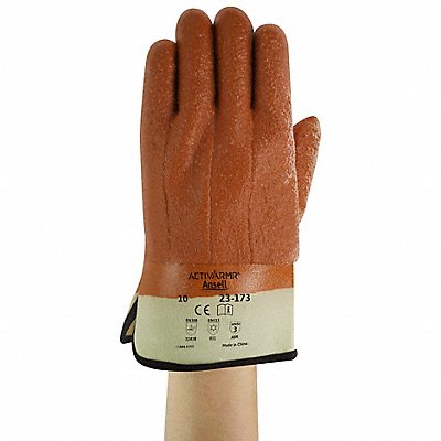 Cold Protection Gloves PVC L Tan PR