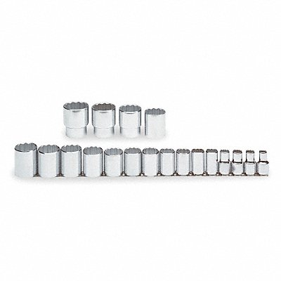 Socket Set Range 3/8 in to 1 1/2 in 6-Pt