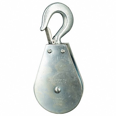 Pulley Block Swivel Hook 1550 lb.