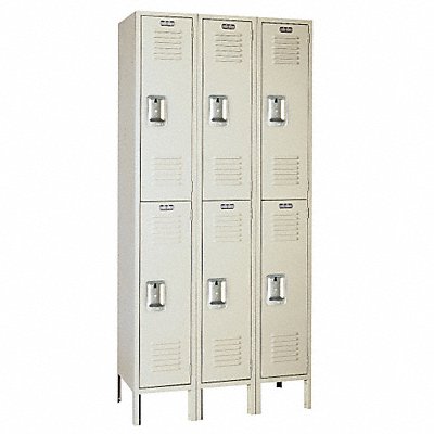 Wardrobe Lockr Lvrd 3 Wide 2 Tier Putty