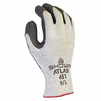 Coated Gloves Gray/White L PR