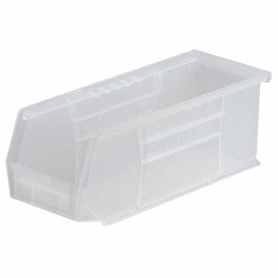 Hang and Stack Bin Clear Plastic 4 in