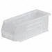 Hang and Stack Bin Clear Plastic 4 in