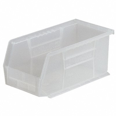 Hang and Stack Bin Clear Plastic 5 in