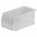 Hang and Stack Bin Clear Plastic 10 in