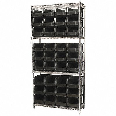 D5519 Bin Shlvng 14inx74inx36in Black