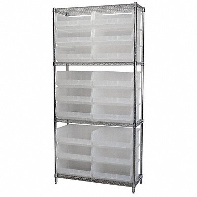 D5521 Bin Shlvng 14inx74inx36in Clear