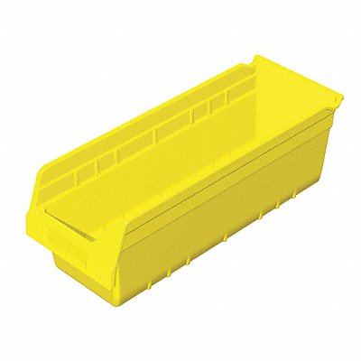 D5525 Shelf Bin Yellow Plastic 6 in