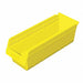 D5525 Shelf Bin Yellow Plastic 6 in