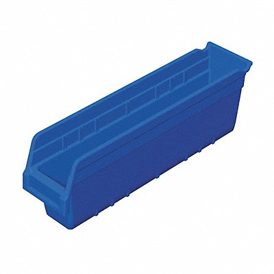 D5524 Shelf Bin Blue Plastic 6 in