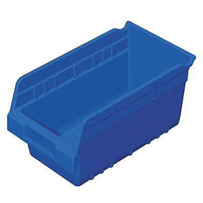 D5523 Shelf Bin Blue Plastic 6 in