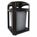 Trash Can 35 gal Black Polycarbonate