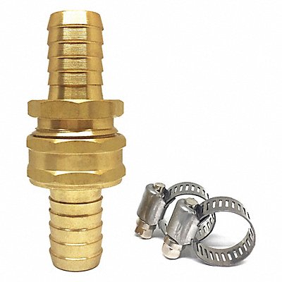 Garden Hose Repair Fitting Brass 3/4 NH