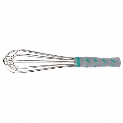 Whip 12 in L Aqua Handle