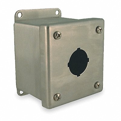 Pushbutton Enclosure 30mm 3.50 in H SS