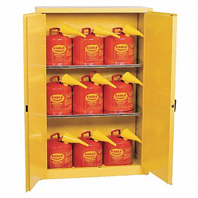 Flammable Safety Cabinet 45 gal Yellow