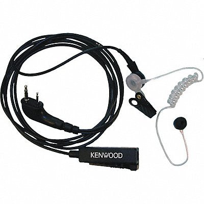 Two-wire Palm Mic with Earpiece Black