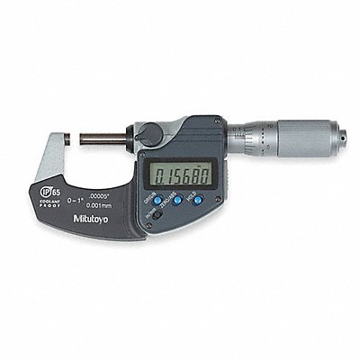 Digital Micrometer 0-1In SPC Friction