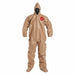 Hooded Coveralls S Tan Tychem 5000 PK6