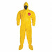 Hooded Coverall w/Socks Yellow M PK12