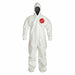 D2258 Hooded Coveralls XL Wht Tychem 4000 PK6