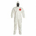 Hooded Coverall w/Socks White 2XL PK12