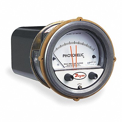 K4580 Pressure Gauge 0 to 0.5 In H2O