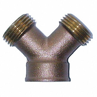 Hose Wye Brass 3/4 x3/4 MxF GHTxGHT