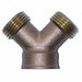 Hose Wye Brass 3/4 x3/4 MxF GHTxGHT