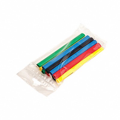 Shrink Tubing 0.125in ID Colors 6in PK28