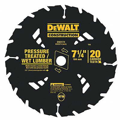 Circular Saw Blade 7 1/4 in 20 Teeth