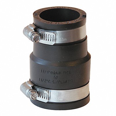 Coupling PVC 1 1/2 x 1 1/4 in Pipe Size