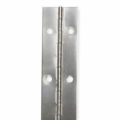 Piano Hinge Bright Chrome 4 ft L 2 in W