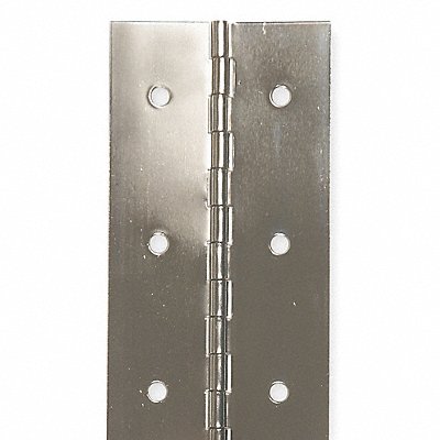 Continuous Hinge Nickel 6 ft L 2 in W